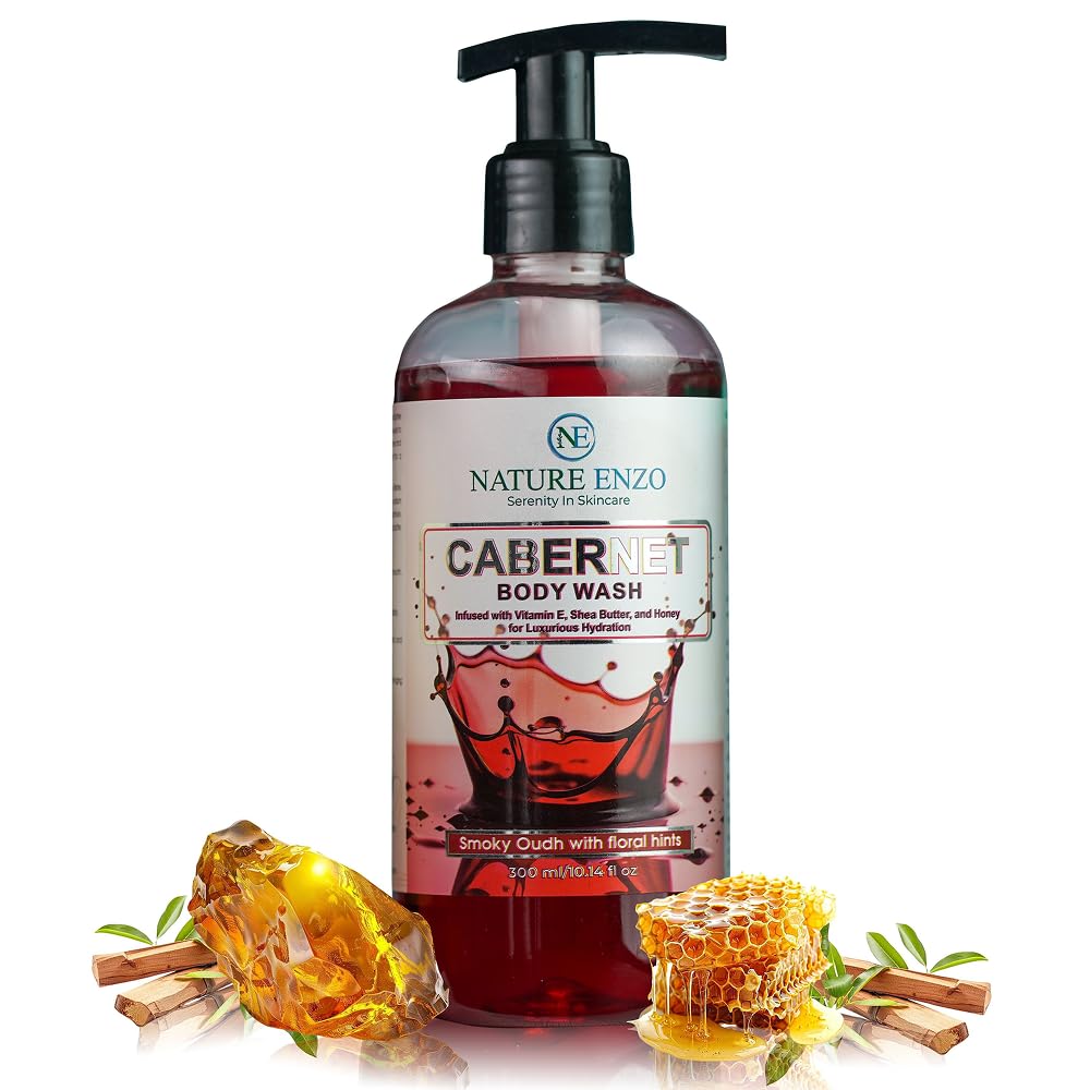 NatureEnzo Cabernet Body Wash & Shower Gel for Men & Women